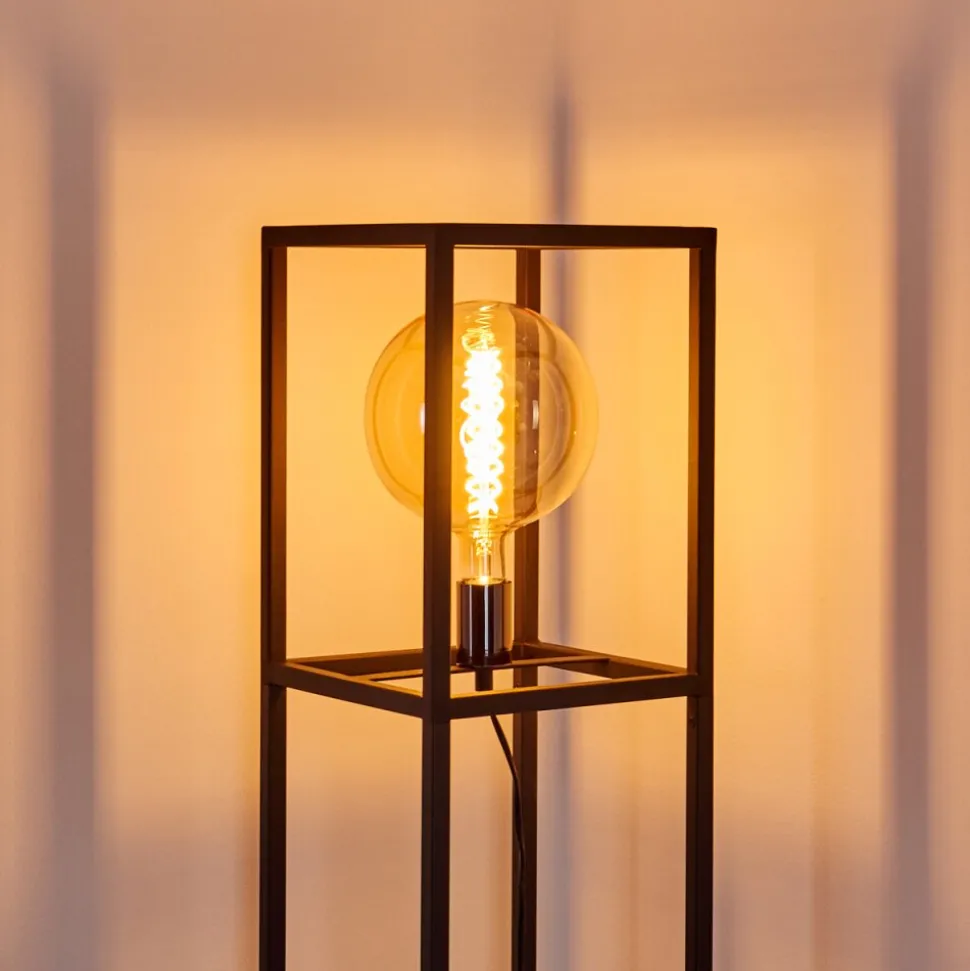 Lampadaire Flambeau Noir, 1 Lumiere