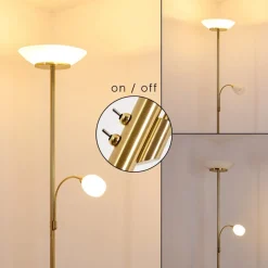 Lampadaire Gismaro Laiton, 3 Lumieres