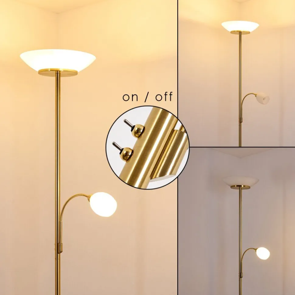 Lampadaire Gismaro Laiton, 3 Lumieres