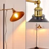 Lampadaire Gudem Noir Dore, 1 Lumiere