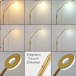 Lampadaire Gulkana Led Or, 1 Lumiere