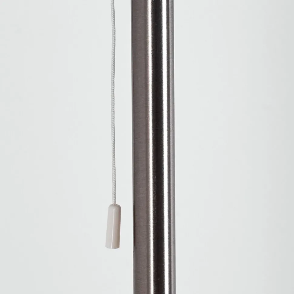 Lampadaire Gunstock Nickel Mat, 2 Lumieres