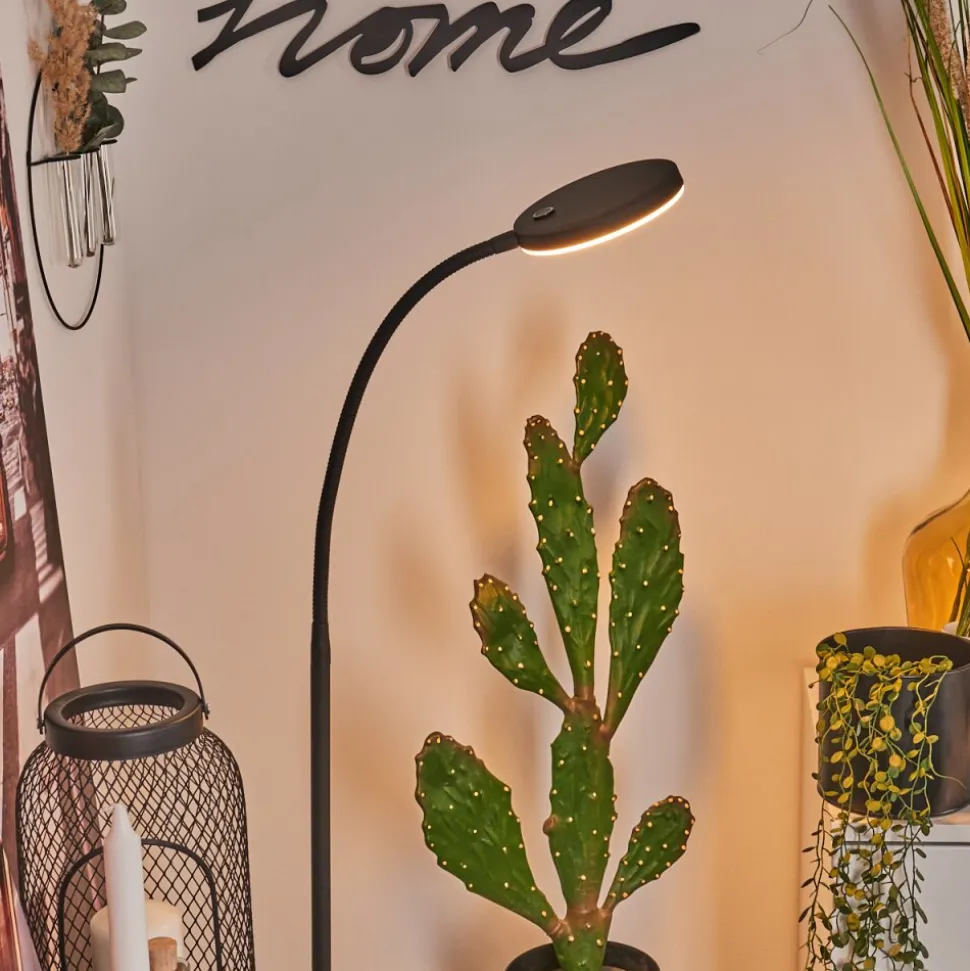 Lampadaire Haltia Led Noir, 1 Lumiere