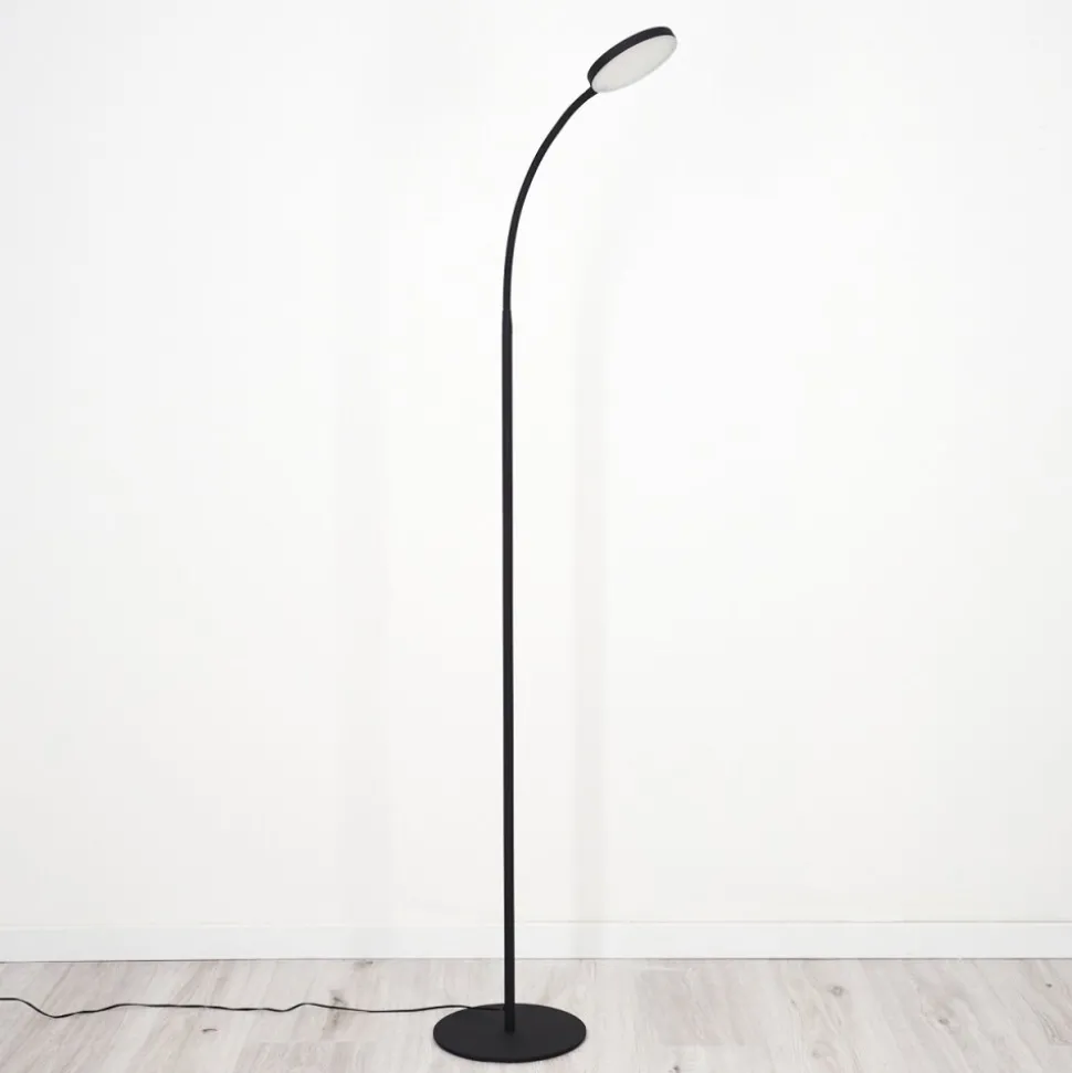 Lampadaire Haltia Led Noir, 1 Lumiere