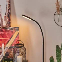 Lampadaire Haltia Led Noir, 1 Lumiere