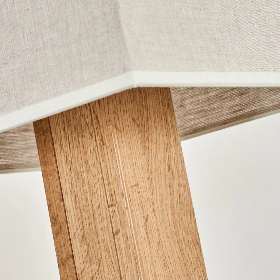 Lampadaire Ham Ecru, Noir, 1 Lumiere