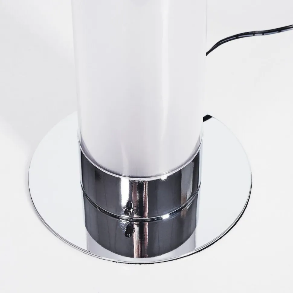Lampadaire Hatara Led Chrome, 1 Lumiere, Telecommandes, Changeur De Couleurs