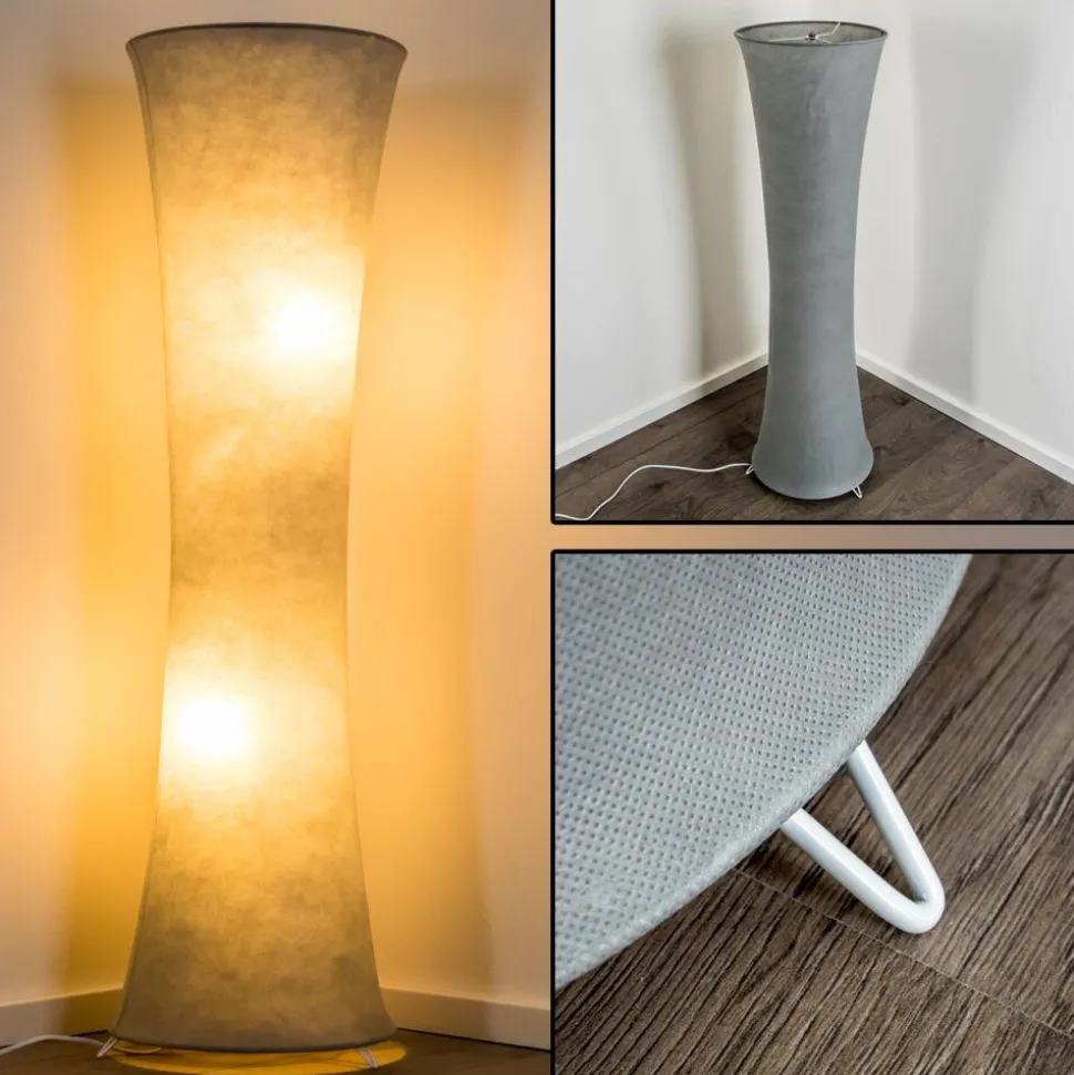 Lampadaire Heron Blanc, 2 Lumieres