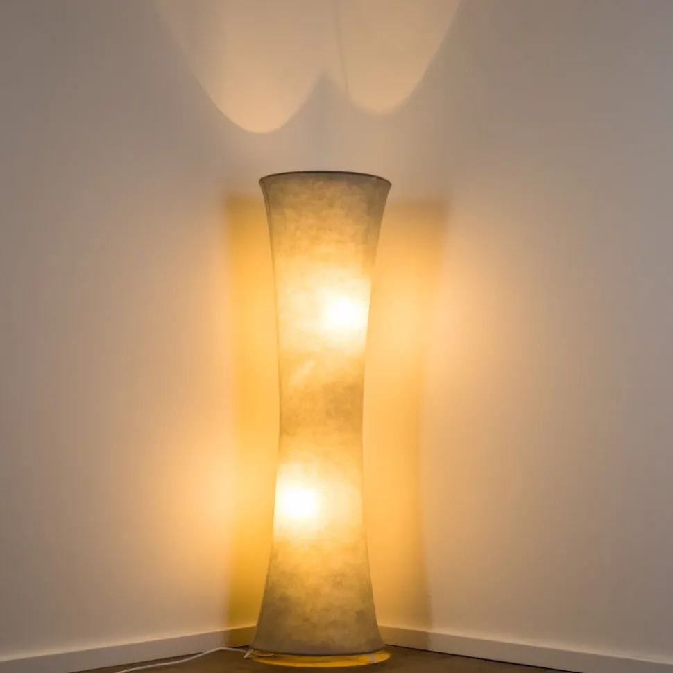 Lampadaire Heron Blanc, 2 Lumieres