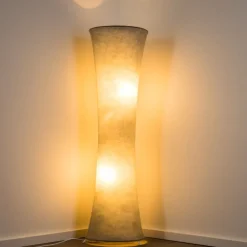 Lampadaire Heron Blanc, 2 Lumieres