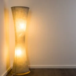 Lampadaire Heron Blanc, 2 Lumieres