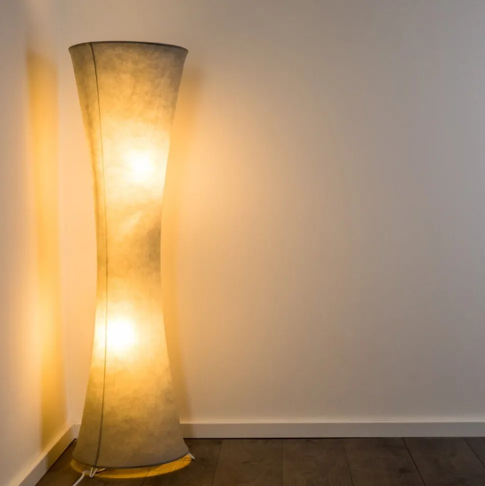 Lampadaire Heron Blanc, 2 Lumieres