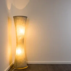 Lampadaire Heron Blanc, 2 Lumieres