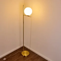 Lampadaire Hogatza Laiton, 1 Lumiere