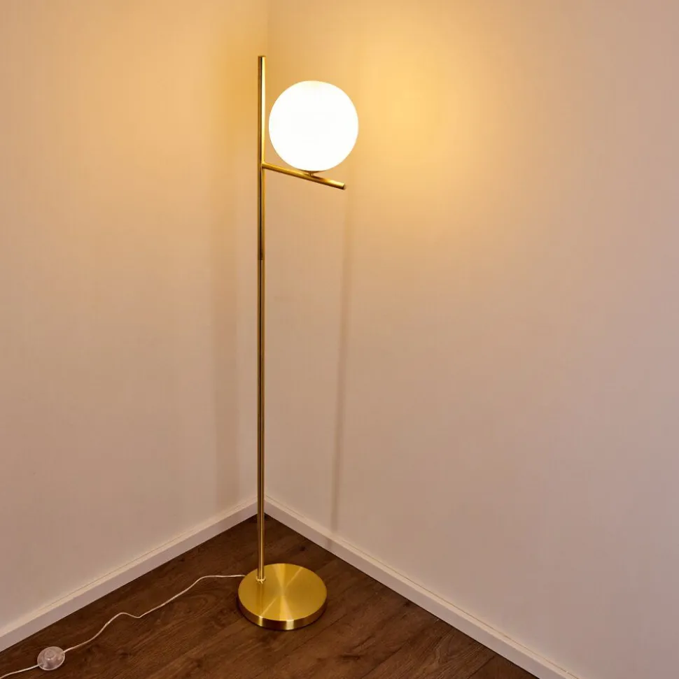 Lampadaire Hogatza Laiton, 1 Lumiere