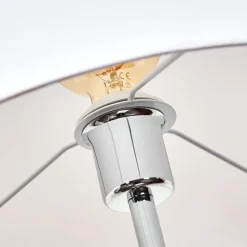 Lampadaire Honoa Chrome, Noir, 1 Lumiere
