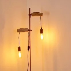 Lampadaire Honsnap Brun, 2 Lumieres