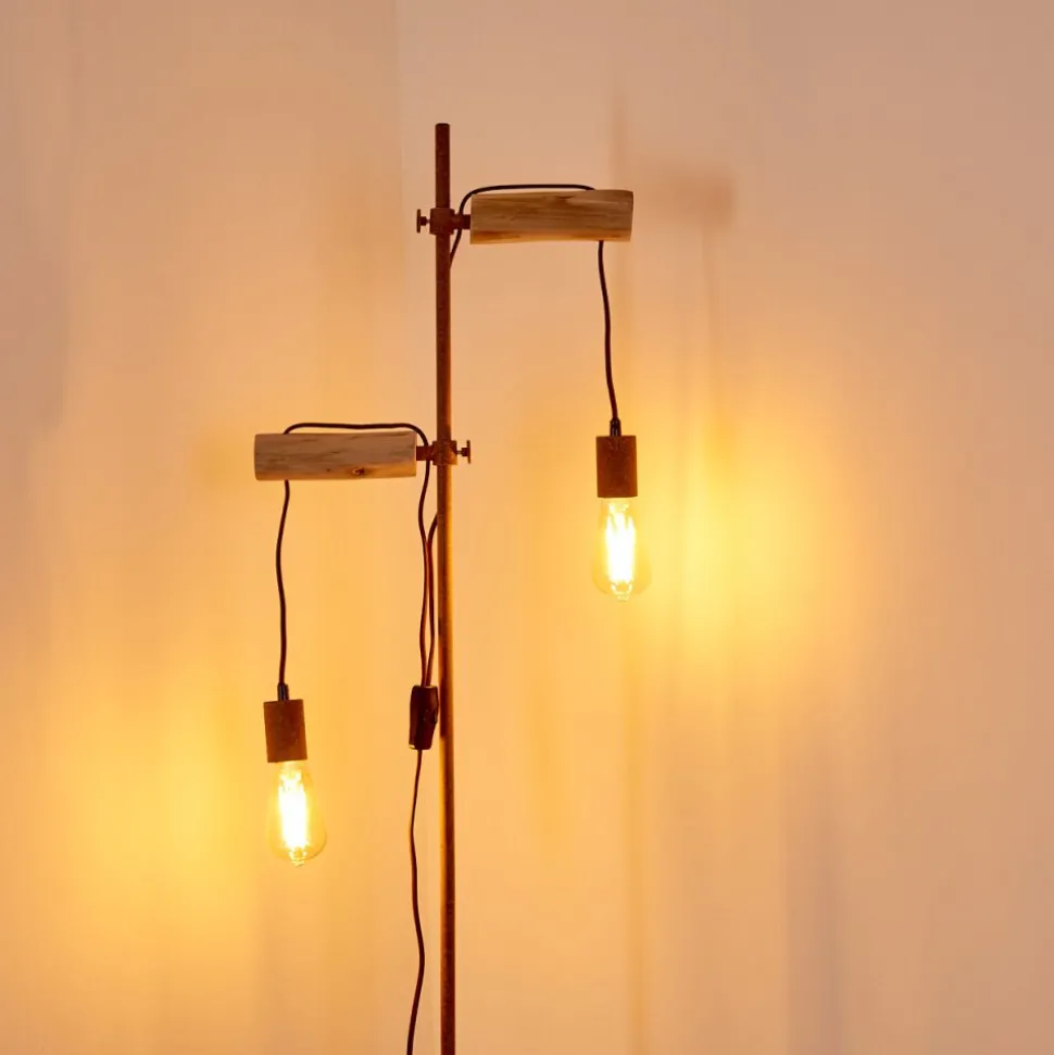 Lampadaire Honsnap Brun, 2 Lumieres