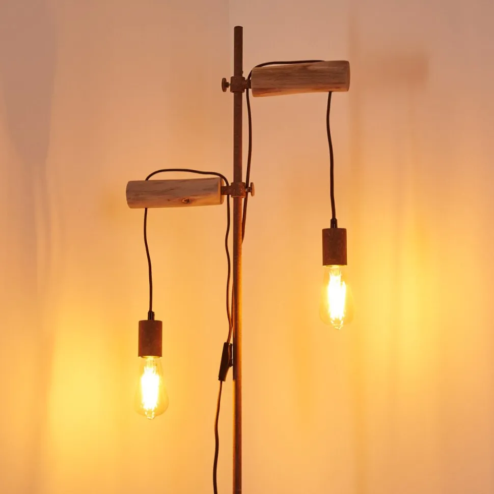 Lampadaire Honsnap Brun, 2 Lumieres