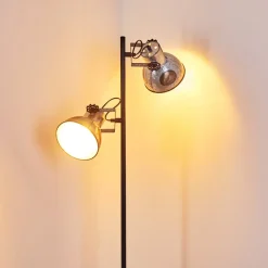 Lampadaire Hora Noir, 2 Lumieres