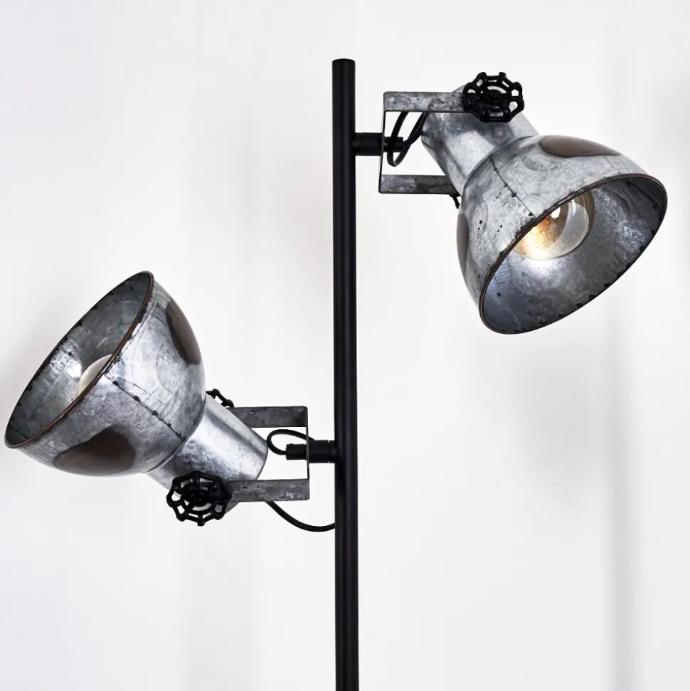 Lampadaire Hora Noir, 2 Lumieres