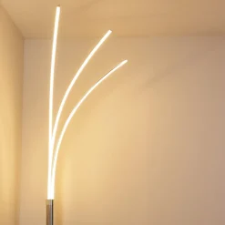 Lampadaire Horpmaal Led Chrome, 3 Lumieres