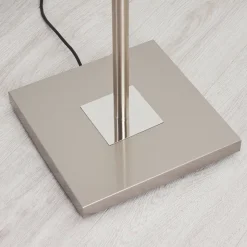 Lampadaire Jamilena Led Nickel Mat, 3 Lumieres, Telecommandes