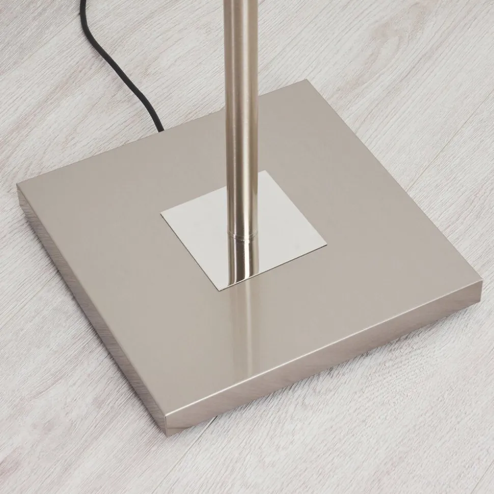 Lampadaire Jamilena Led Nickel Mat, 3 Lumieres, Telecommandes