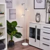 Lampadaire Javel Chrome, Blanc, 3 Lumieres