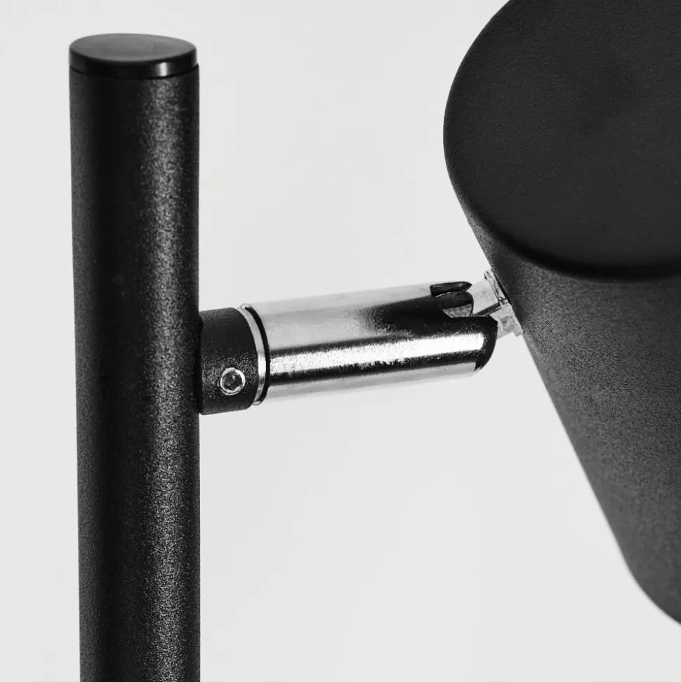 Lampadaire Javel Chrome, Noir, 3 Lumieres