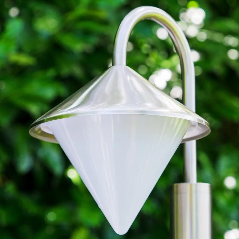 Lampadaire Kasan Acier Inoxydable, Blanc, 1 Lumiere