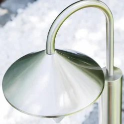 Lampadaire Kasan Acier Inoxydable, Blanc, 1 Lumiere