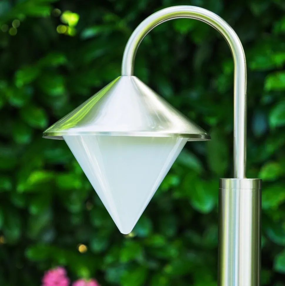 Lampadaire Kasan Acier Inoxydable, Blanc, 1 Lumiere