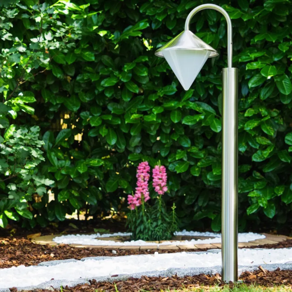Lampadaire Kasan Acier Inoxydable, Blanc, 1 Lumiere