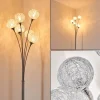 Lampadaire Kitee Chrome, Nickel Mat, 6 Lumieres