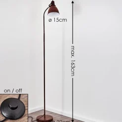Lampadaire Koppom Rouille, 1 Lumiere