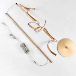 Lampadaire Lavaca Led Laiton, 2 Lumieres