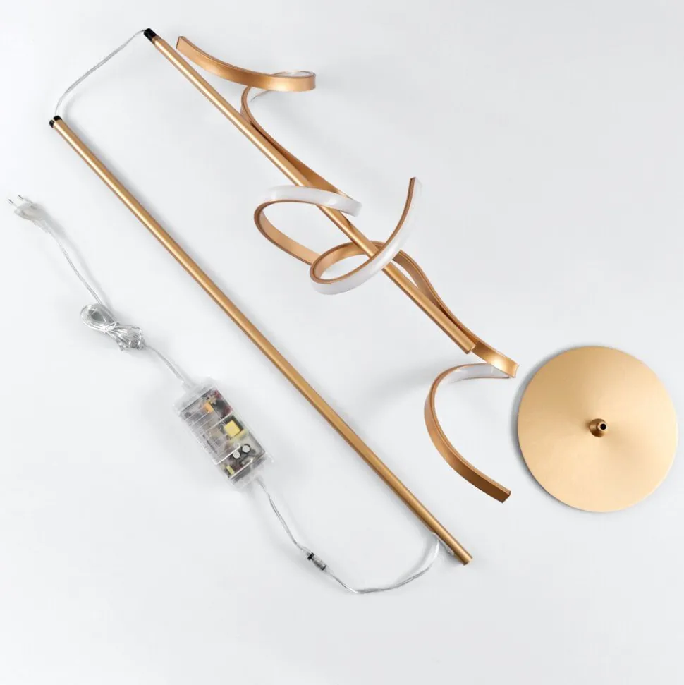 Lampadaire Lavaca Led Laiton, 2 Lumieres