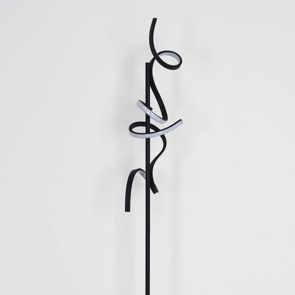 Lampadaire Lavaca Led Noir, 2 Lumieres