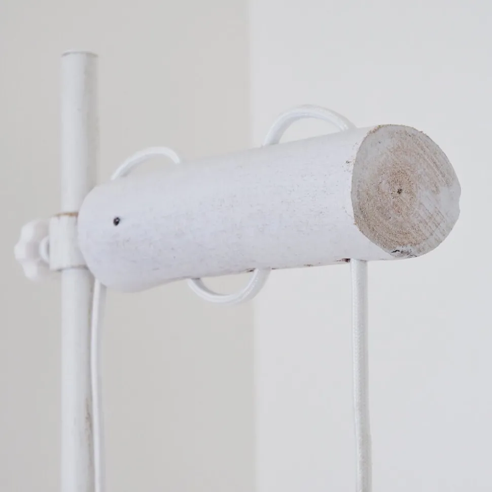 Lampadaire Lomas Blanc, 2 Lumieres
