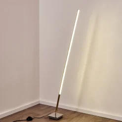 Lampadaire Lovrup Led Acier Inoxydable, 1 Lumiere