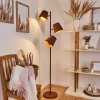 Lampadaire Lungre Rouille, 3 Lumieres