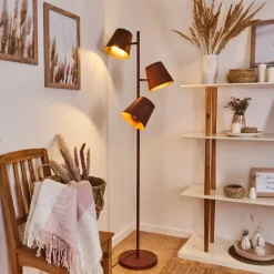 Lampadaire Lungre Rouille, 3 Lumieres