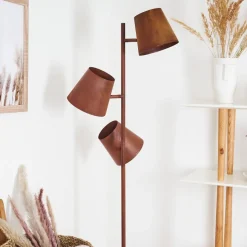 Lampadaire Lungre Rouille, 3 Lumieres