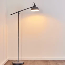Lampadaire Luven Gris, 1 Lumiere