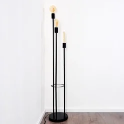 Lampadaire Maidford Noir, 3 Lumieres