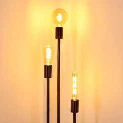 Lampadaire Maidford Noir, 3 Lumieres