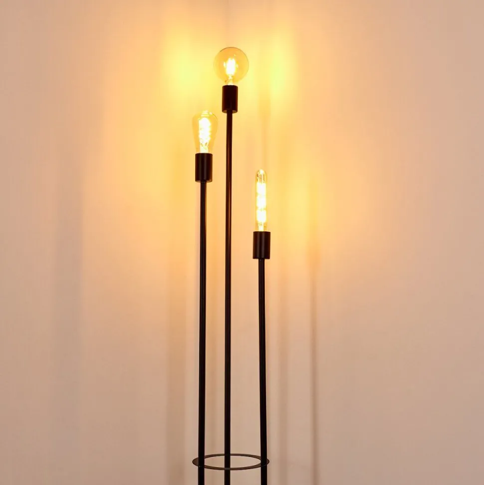 Lampadaire Maidford Noir, 3 Lumieres