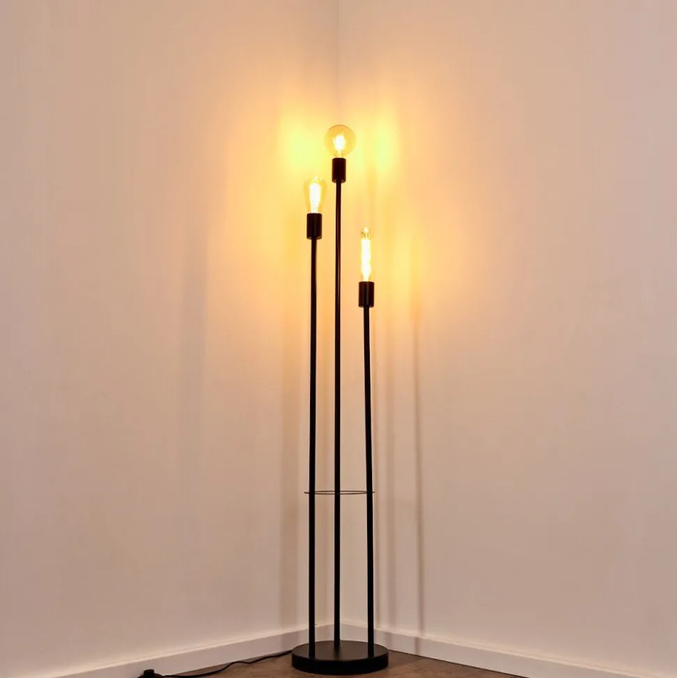 Lampadaire Maidford Noir, 3 Lumieres