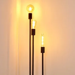 Lampadaire Maidford Noir, 3 Lumieres